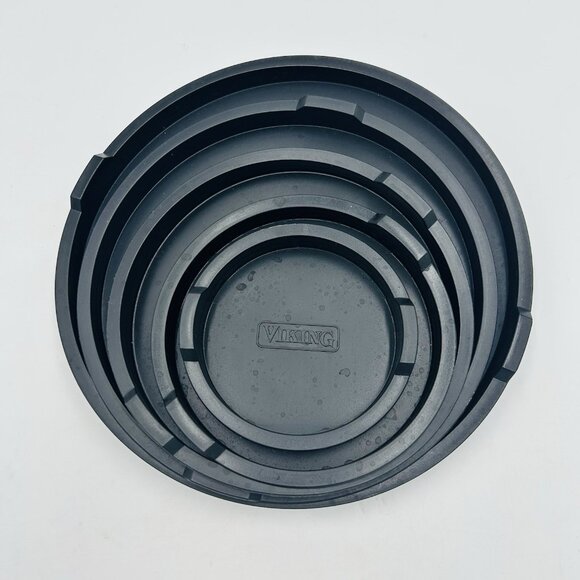 Viking Range Silicone Plastic Burner Covers Black Set of 5 - Picture 1 of 8
